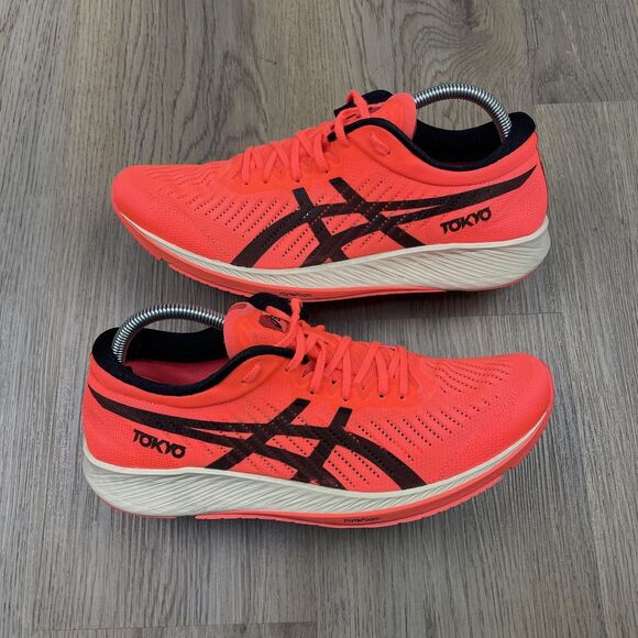 Asics MetaRacer Tokyo Shoes Womens Size 10.5 Red Black Running FlyteFoam Walking - Picture 6 of 9